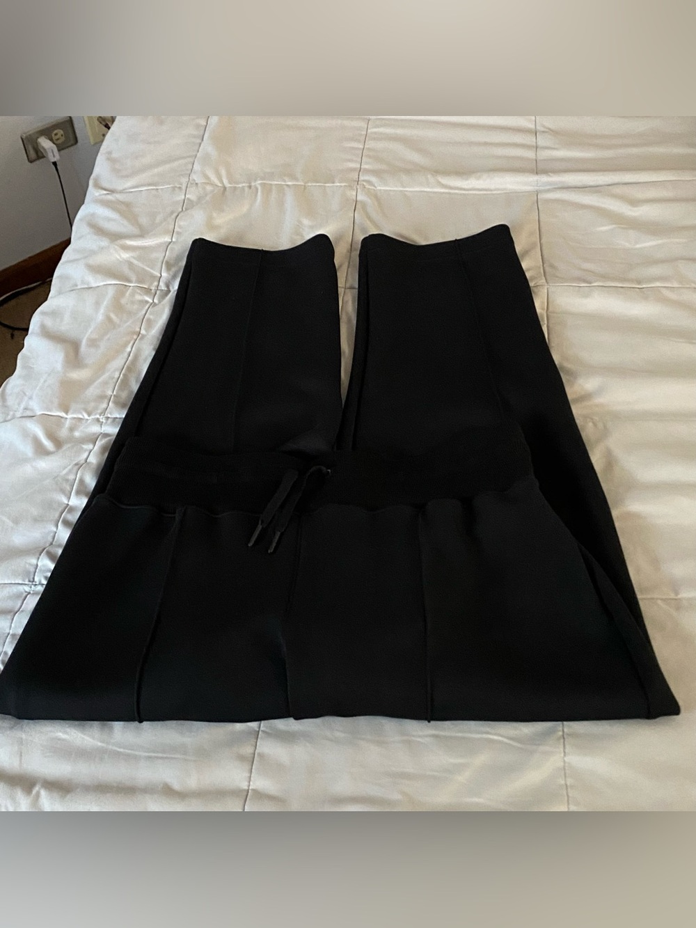 Spanx AirEssentials Tapered Ankle Casual Pants Black Sz XL TG Loungewear Joggers - Picture 9 of 11